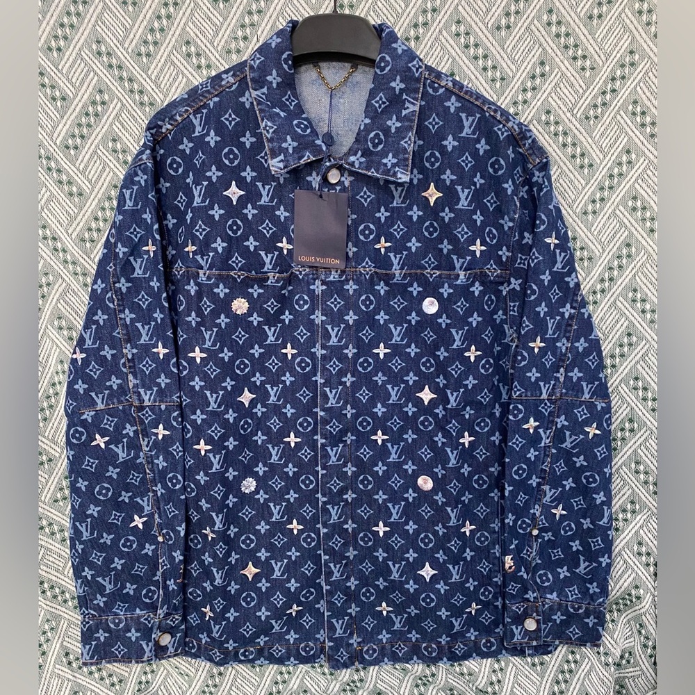 Louis Vuitton Navy Blue Monogram Denim Jacket